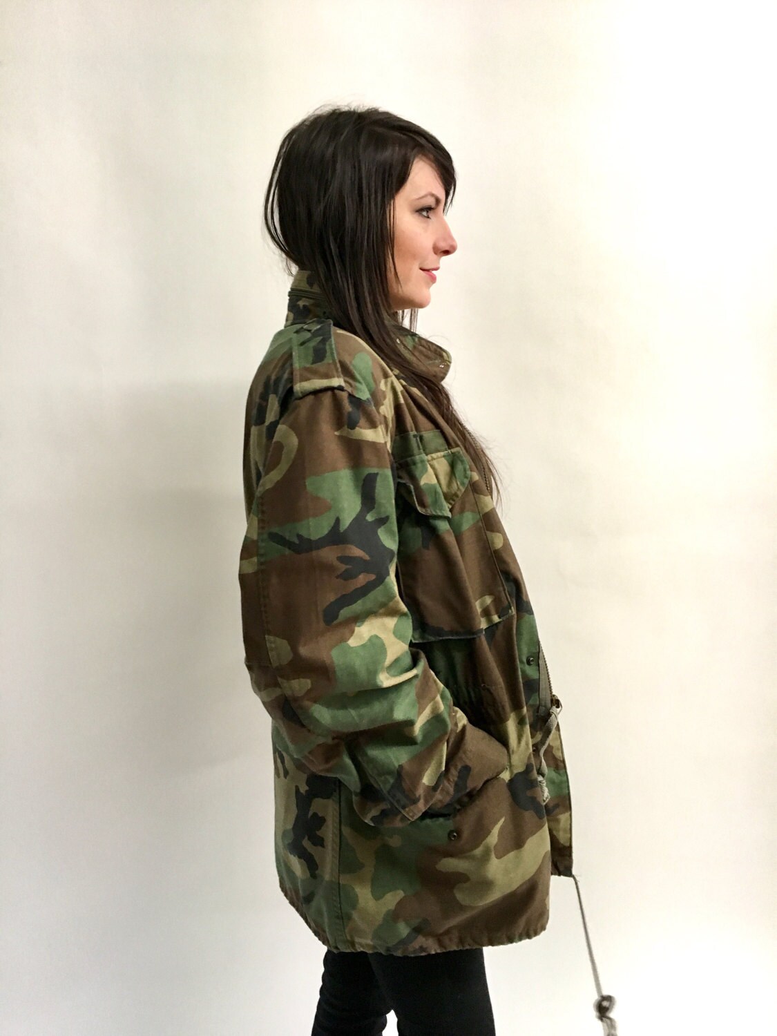 Vintage Army Coat Camo Jacket - Etsy