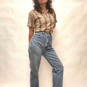 Vintage High Rise Wrangler Jeans Light Wash Faded Jeans 100% Cotton Jeans image 5