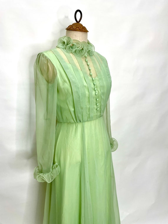 vintage maxi dress sage Gem