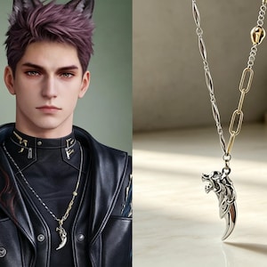 Love and DeepSpace Valko Necklace Wolf Fang Necklace Stainless steel / 14k gold-plated