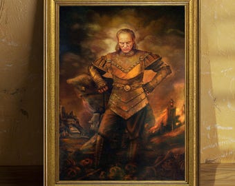 Vigo the Cruel from Ghostbusters II Painting Replica Canvas, Vigo The Carpathian Canvas Wall Art, Pop Culture Wall Art, Canvas Ready to hang