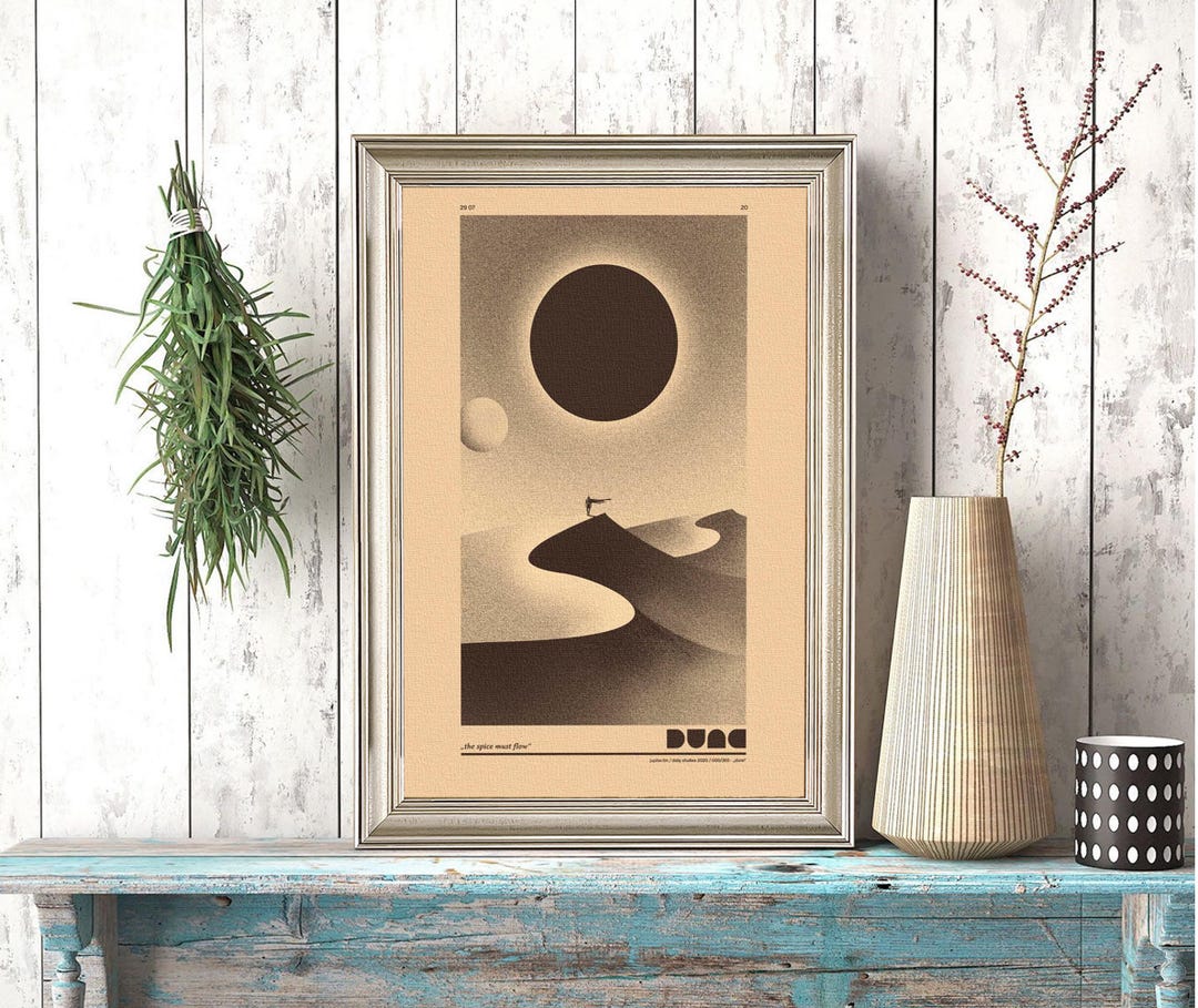 Dune Poster, Dune Movie Canvas Wall Art 2021, Arrakis Desert Planet ...