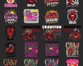Temporada de cangrejos de río PNG: Diseño de sublimación de cangrejos de río costeros del sur.