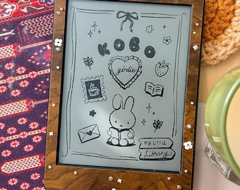Cute Kobo Girlie Screensaver Wallpaper Download | Bookish, Kobo Cover, Kobo Wallpaper, Kobo Accessories,