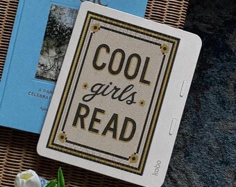 Cool Girls Read Kobo Wallpaper | Aesthetic Tile Inspired Digital Download