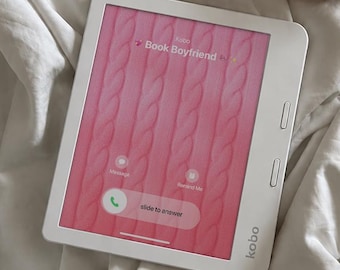 Book Boyfriend Calling Kobo Wallpaper Bundle | Romance Reader Lock Screen | Digital Download
