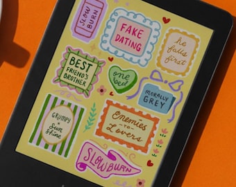 Romance Trope Stamp Kobo Wallpaper | Screensaver | Digital Download