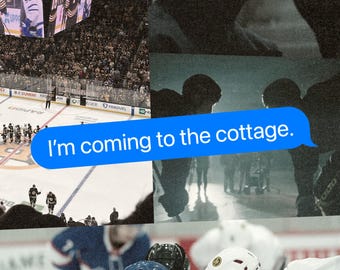 Heated Rivalry Text Message Sticker: “I’m Coming to the Cottage”  | Digital iMessage Style Sticker | Booktok