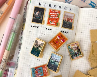 Mini Library Folder Silhouette Cut Out – DIY Reading Tracker | svg, png, pdf
