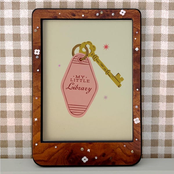 Tapeta Kobo Pink Vintage Motel Key | Ekran blokady | Wygaszacz ekranu | Pobieranie cyfrowe