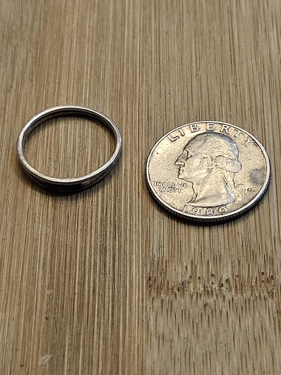 Lightweight simple sterling silver stackable BOMA… - image 10