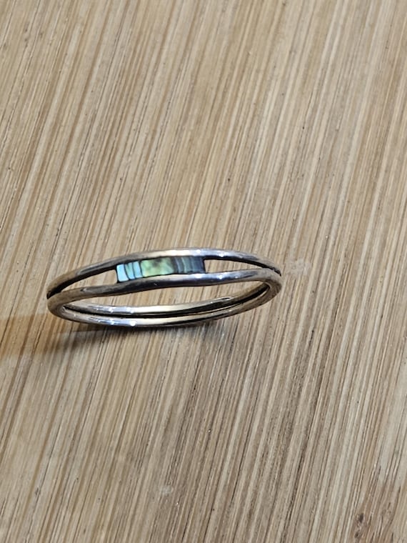 Lightweight simple sterling silver stackable BOMA… - image 9