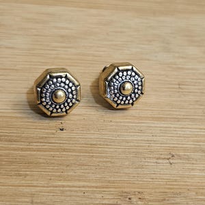Vintage Brighton button stud earrings 1/4th of an inch. image 5