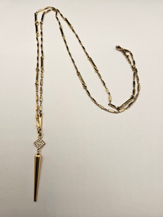 Stella and Dot convertible necklace in goldtone.