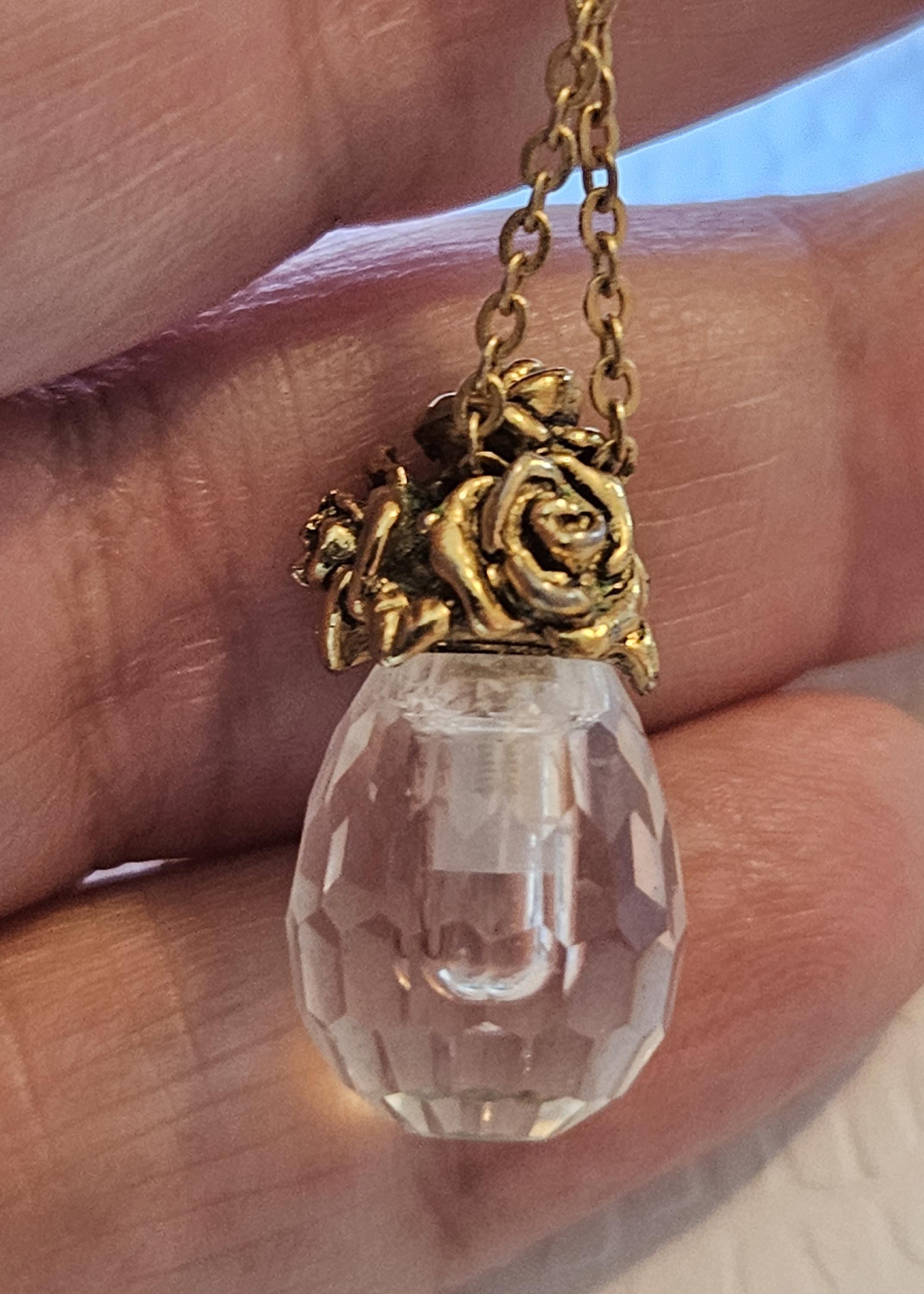 ネックレス・ペンダント Ribbonbit : 25SS / Perfume Bottle Necklace Luxury Perfume Bottle Necklace - CZ Rhinestone Jewelry