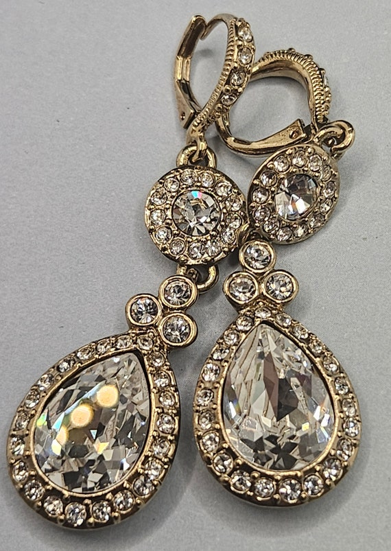 Beautiful Givenchy crystal drop earrings.