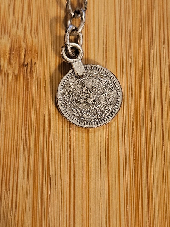 Unique Vintage Turkish necklace in silvertone in … - image 7