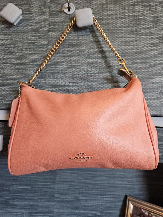 Upcycled Coach Purse in Excellent Condition Super Adorable Peach Small Shoulder Purse FREE SHIPPING Etsy Ireland
