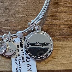 Alex and Ani Granddaughter charm bracelet in unused condition.
