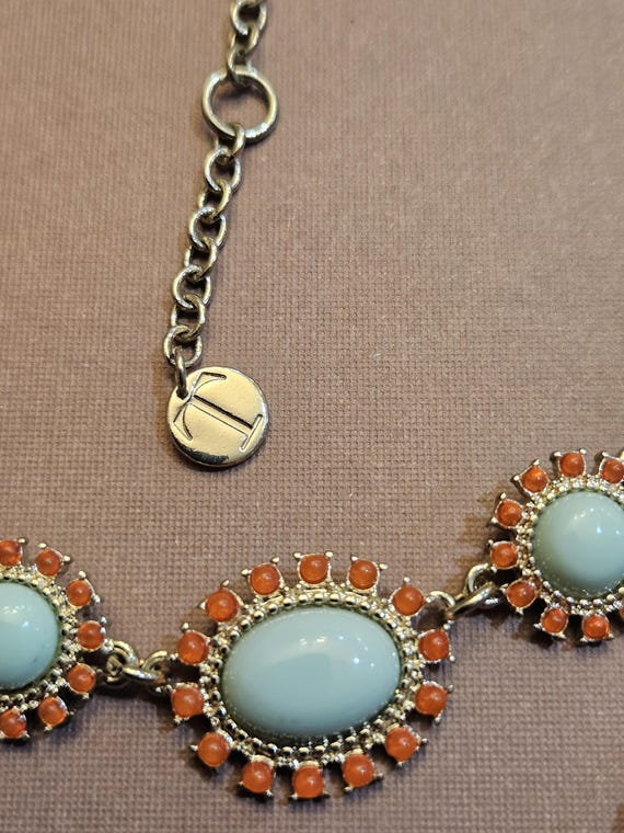 Stunning 3 strand Talbots statement necklace with… - image 11