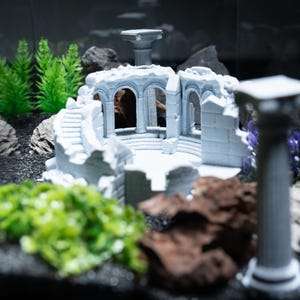 Roman Colosseum Aquarium Decor 3D Printed Ancient Ruins Fish Tank ...