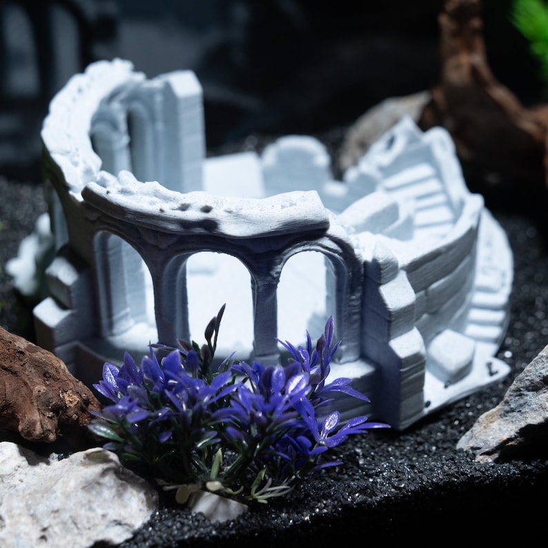 Roman Colosseum Aquarium Decor 3D Printed Ancient Ruins Fish Tank ...