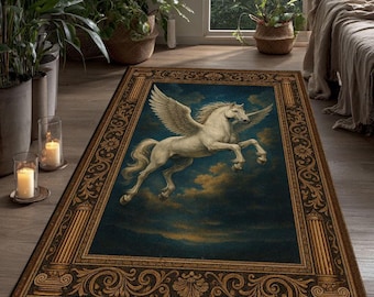 Alfombra de Pegaso: Arte del caballo alado de la mitología griega