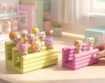 Mini Engelblase Ausstellungsregal | Süße Kawaii Wand Dekor | Ästhetisches Schmuckregal | Pastell Raum Dekor | Mini Figuren Aufsteller