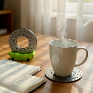 Ensemble de sous-verres de disque de frein : cadeau pour amateur de voitures imprimées en 3D