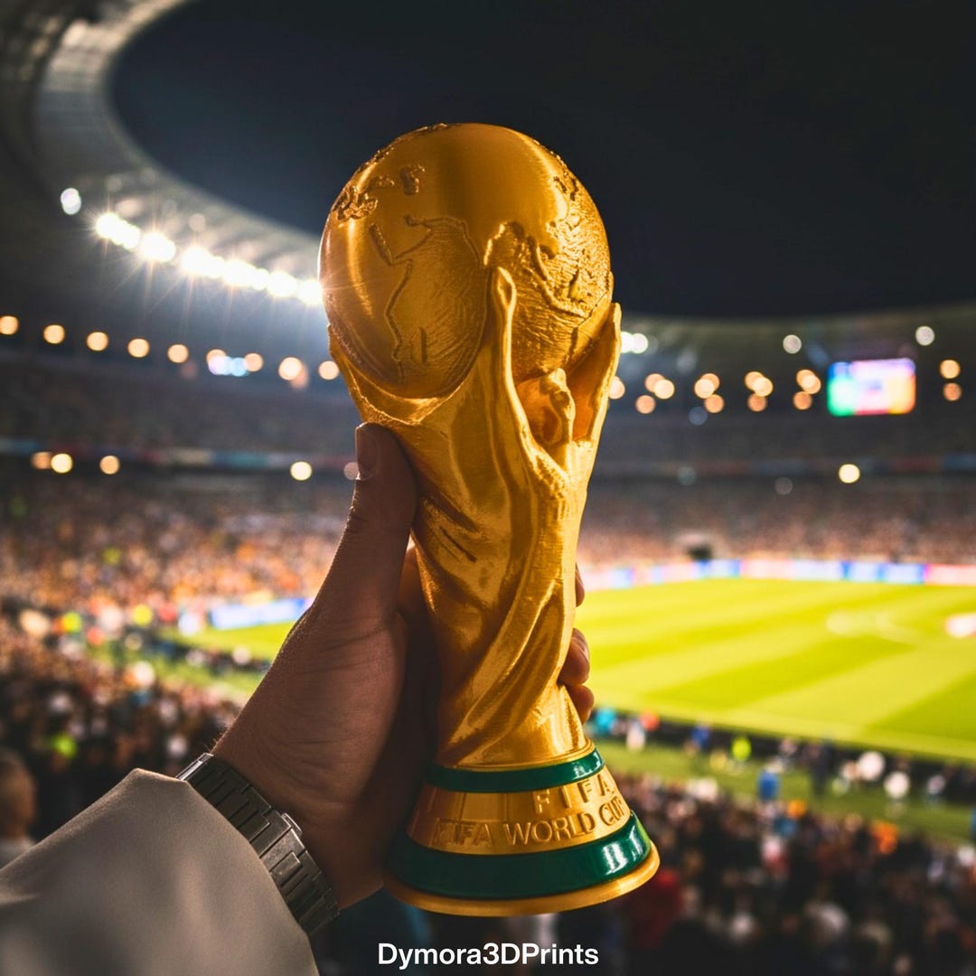 Gold World Cup Trophy Replica | Premium Football Collectible | 3D ...