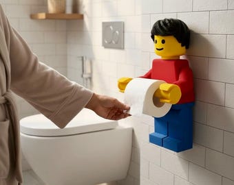 Toilettenpapierhalter mit individuellem Haarschmuck | Lustiger an der Wand befestigter Taschentuch-Organisator | Einzigartiges Badezimmer Dekor