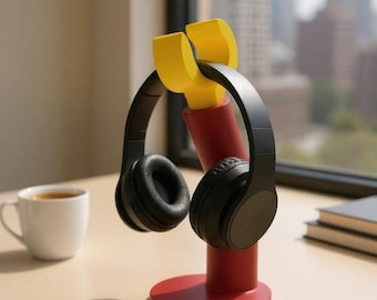 3D gedruckter Kopfhörerständer im Brick-Style: Moderner Gamer Schreibtisch Dekor