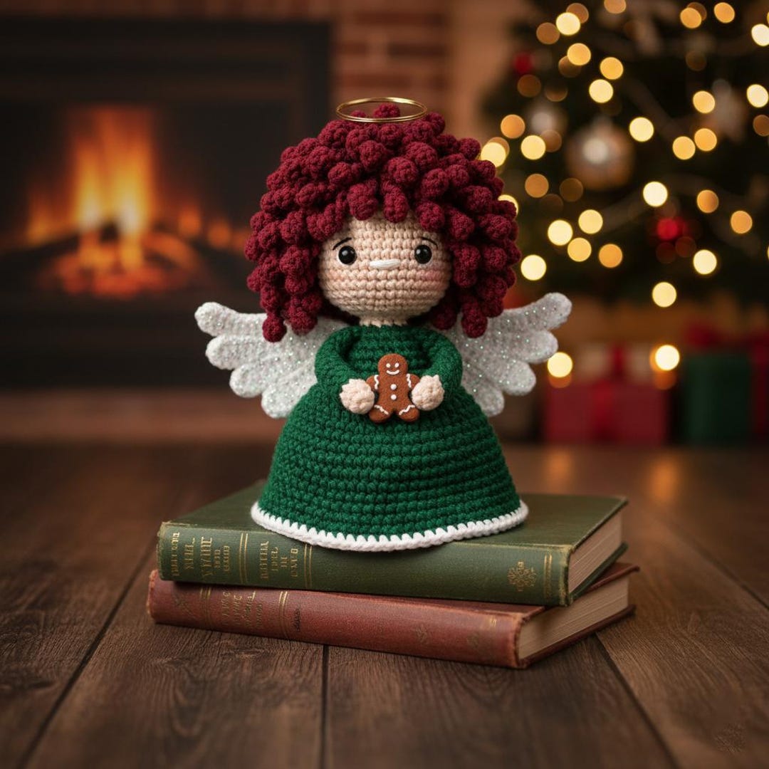 Crochet Angel Doll Pattern, Amigurumi Christmas Ornament (PDF Digital ...