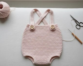 Patroon gehaakt babyrompertje | DIY-outfit, newborn tot 12 maanden (pdf)