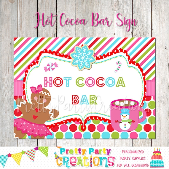 HOT COCOA BAR Sign - You Print choose your size Il_570xn
