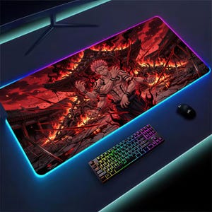 One Piece Luffy - Tappetino per mouse XXL multifunzione da gioco anime