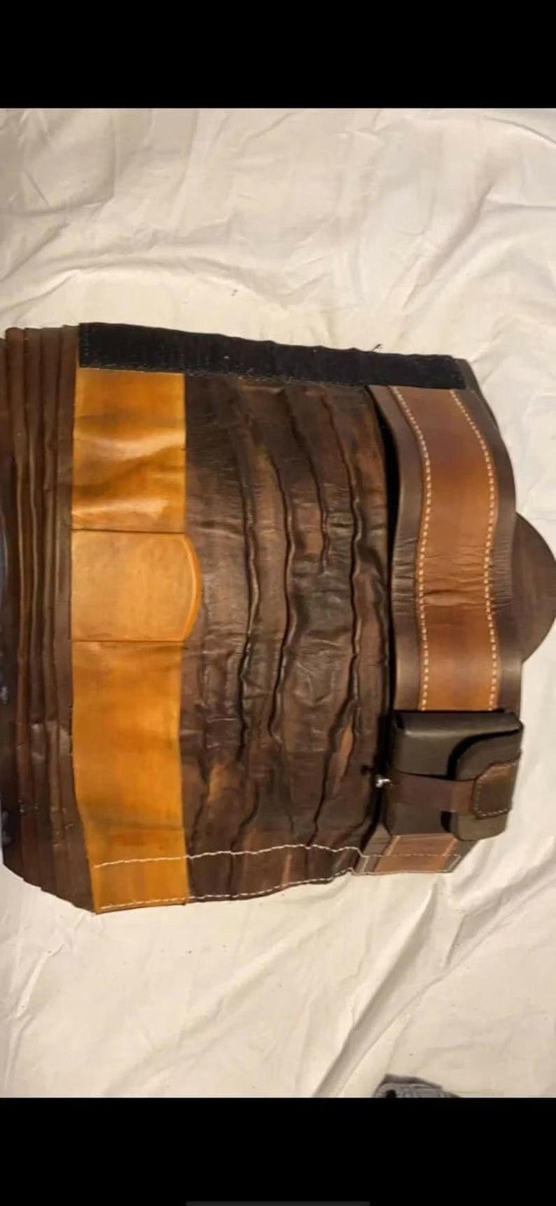 Mandalorian Armor Leg Straps – Handmade Leather Costume Gear image 8