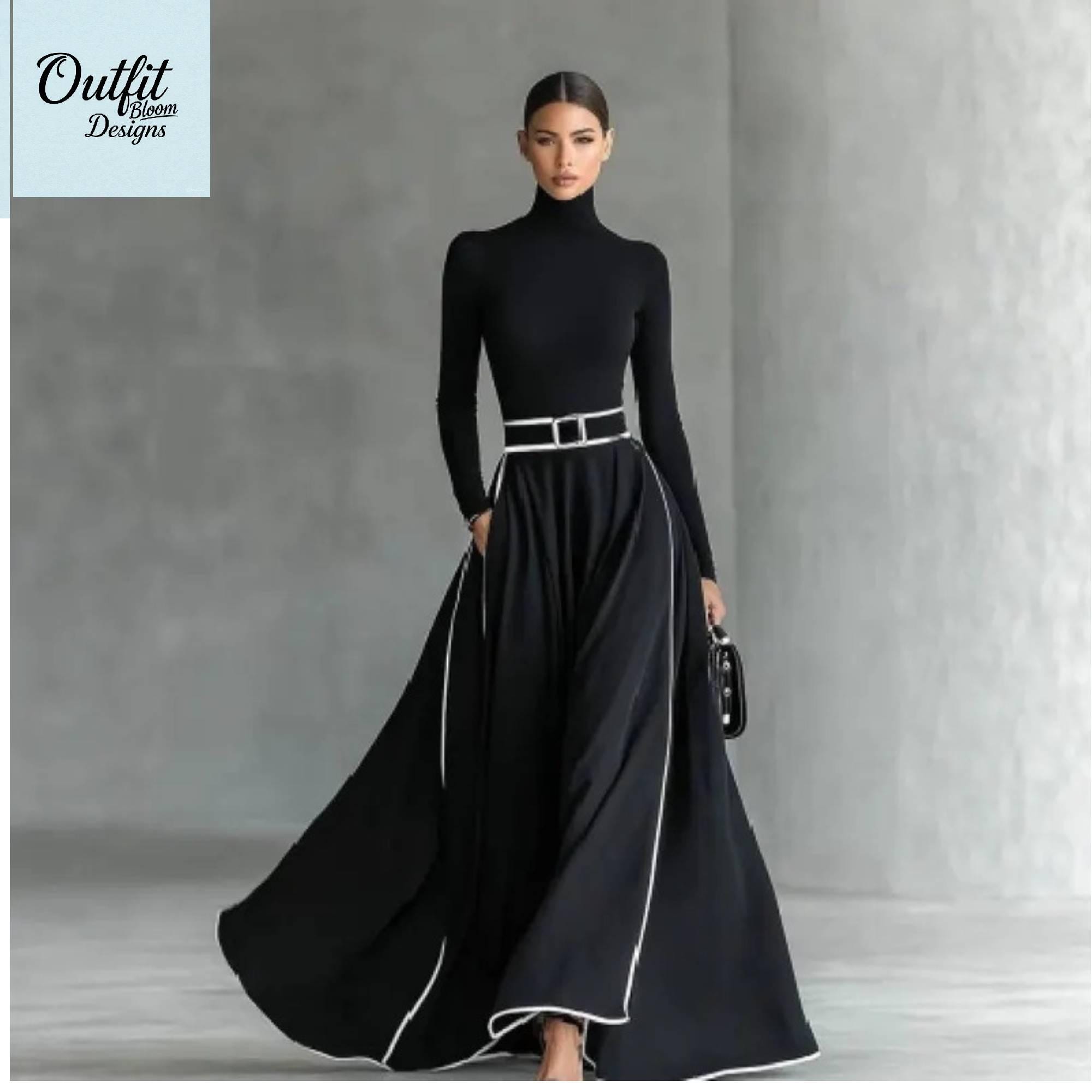 belted evening dress Plus Off Shoulder Buckle Belted Satin Ball Gown Evening Dress – Elonnashop main image 1