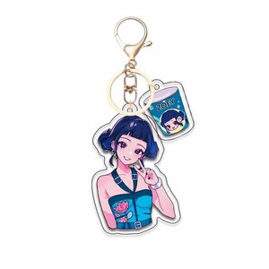 Kawaii Anime Acrylic Keychain, Cute Character Bag Charm, Double-sided ...