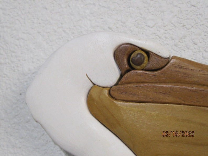 PELICAN WOOD CARVED by Rakowoods Intarsia Carved Wood Wall Etsy