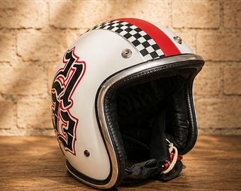 Casco da corsa Slimhead 500TX 69 / Casco da moto vintage aperto