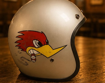 Casco Slimhead TX500 Woody 48 / Casco da moto aperto personalizzato