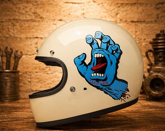 Casco Gringo / Casco integrale da moto vintage / Ispirato all'arte dello skateboard