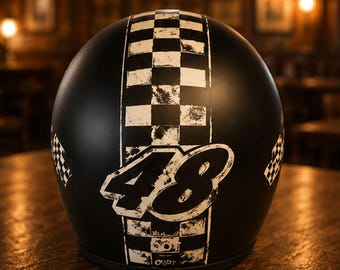 Casco Slimhead 500TX Skull Racer 48 / Casco da moto vintage aperto