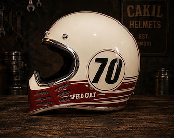 Casco integrale da corsa retrò Cakil / Casco Vintage Speed Cult
