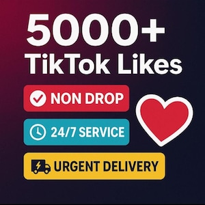 5000 TikTok Likes - Echte & Nicht-Drop-Likes - Schnelle Lieferung - Sichere TikTok-Werbung - Steigern Sie das TikTok-Engagement
