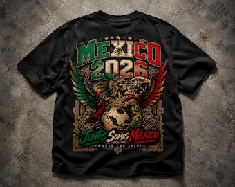 Mexiko 2026 Azteken Krieger PNG | Fußball WM Mexiko Fußball Design | El Tri Football Shirt PNG digitaler Download