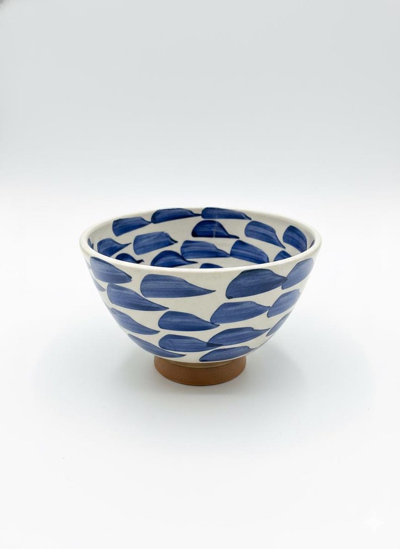 Fayoum Ceramic Bowl – Hand Painted Egyptian Pottery Small Bowl – Blue ...