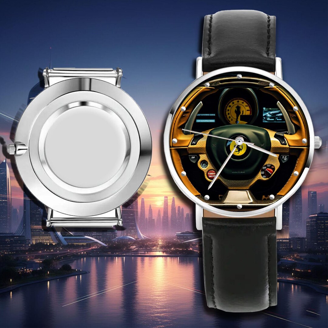 Luxury Steering Wheel Ferrari Watches Custom Car Themed Wrist Watches luxury-steering-wheel-ferrari-watches-custom-car-themed-wrist-watches