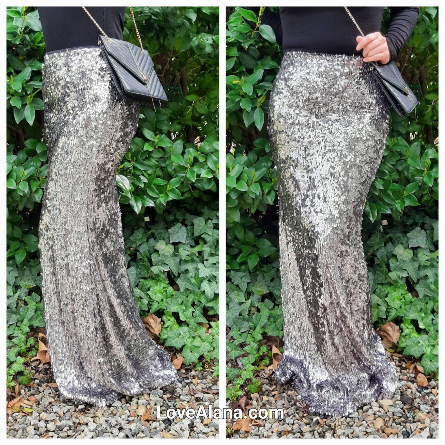 Sequin maxi deals skirt western